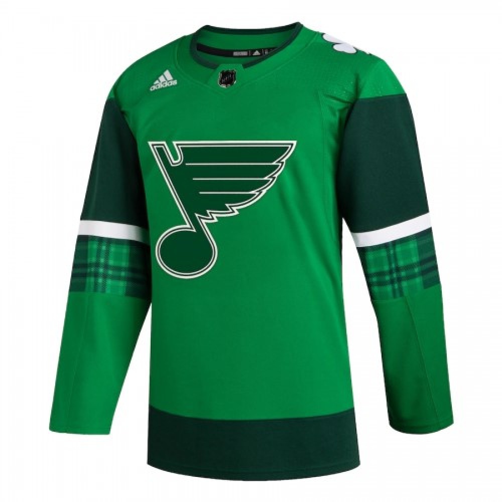 Men's St. Louis Blues adidas Green 2020 St. Patrick's Day Custom Jersey-Pro Kit Vault | Brand New 26/27 Sports Jerseys